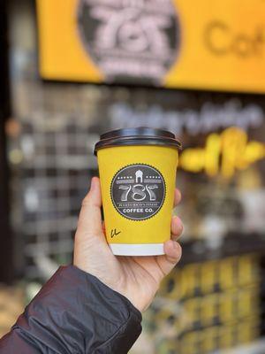 Latte w/ whiskey infused beans