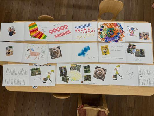 During each camp week each child creates their own unique book. This week we got to know Pippi Langstrumpf!