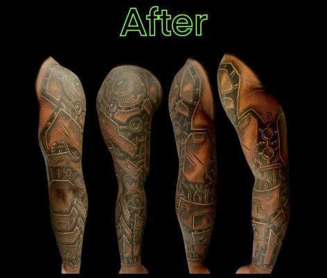 Biomechanic style tattoo