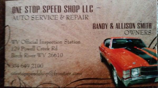 One Stop Speed Shop