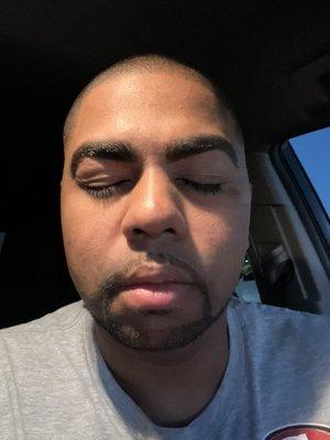 I had my eyebrows threaded and evened out.