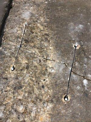 Concrete crack repair