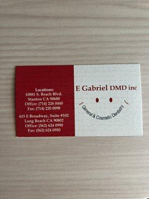 Their Business Card (Front)