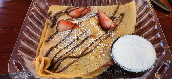 Strawberry Nutella minutes the banana