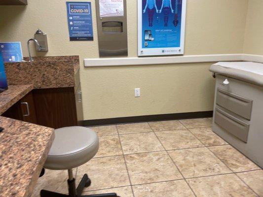 This is the basic room I have been waiting in.