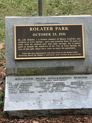 Cave Springs Cave Rolator Park