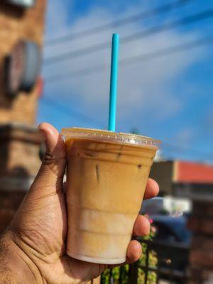 Hand-Picked Strawberry Iced Craft Latte w/ Oatmilk (Strawberries Picked from Cullipher Farm)