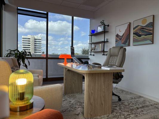 Our provider office is a private, peaceful space designed to support open, comfortable conversations during your mental health journey.