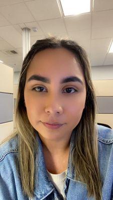 This is the day after getting my eyebrows waxed and tinted.