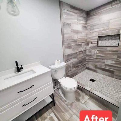 Finished bathroom