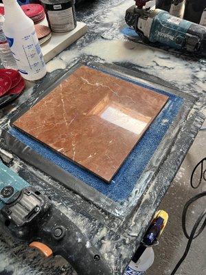 Stoke polishing experts. Floor and counter tops