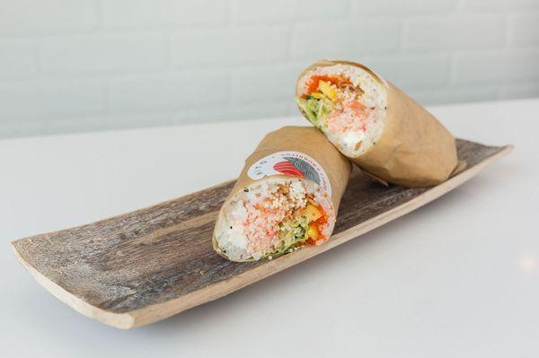 One of our #Signature Sushi Burrito's here at #Japanito The #Sunset #Sushi #Burrito - Very #Tasty Visit us at Japanito.com