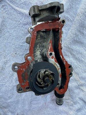 Old water pump installed but I was charged for a new one. Absolute Tweaker BS... Stay away from the shop.