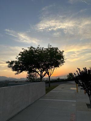 Part of the outside vallet area