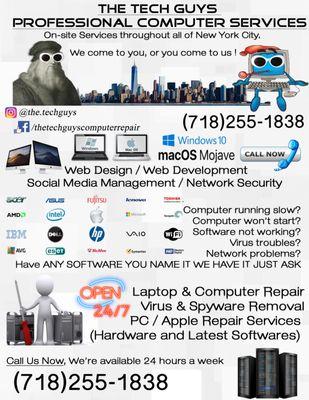 The Tech Guys Professional Computer Repair It Services