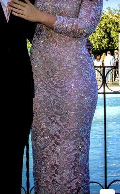 Camille flawless Swarovski crystal encrusted dresss.
