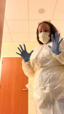 Mobile Notary at a hospital visit during COVID.