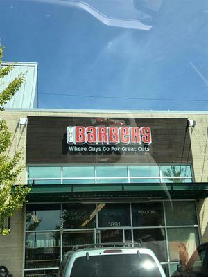 About to go into the barbers