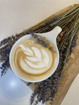 Lavender latte