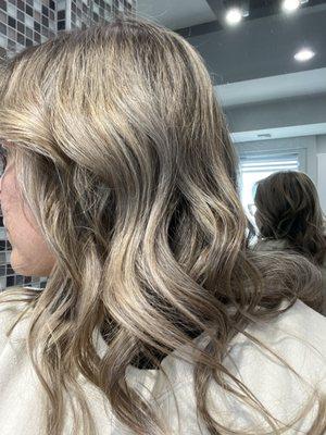 Blonde highlights