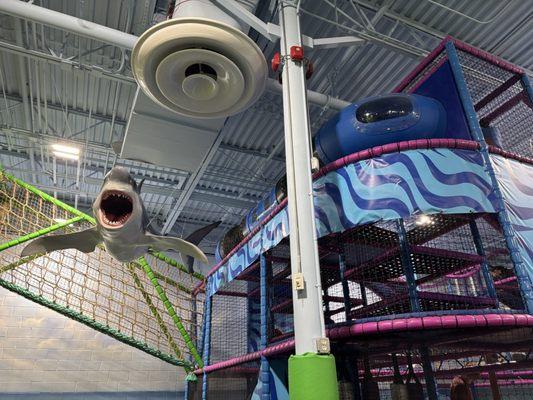 Pirate ship play structure area