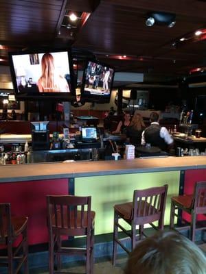 The bar; pool tables, DJ, dining, and more!