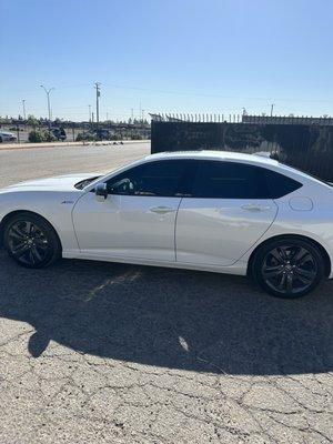 20% Ceramic tint done by Tinted Up.