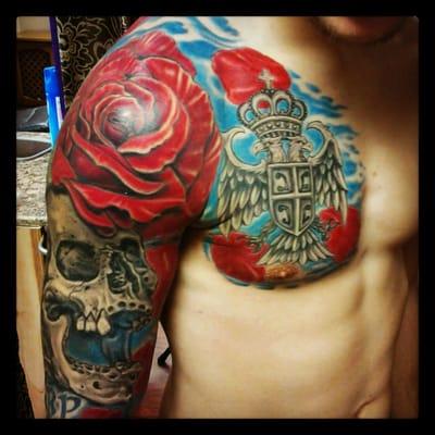 We specialize in custom tattooing. Work done by owner and resident artist, Brandon Mugleston.