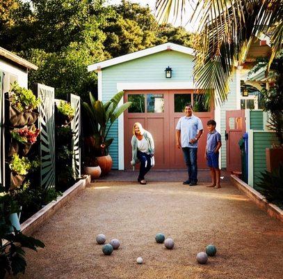 Driveway doubles as a bocce ball court!!!