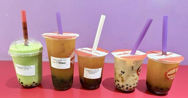 Kale Monster Smoothie B10. Mango Bubble Tea (large) B14. Passion Fruit Bubble Tea Brown Sugar Milk Tea B10. Mango Bubble Tea (medium)