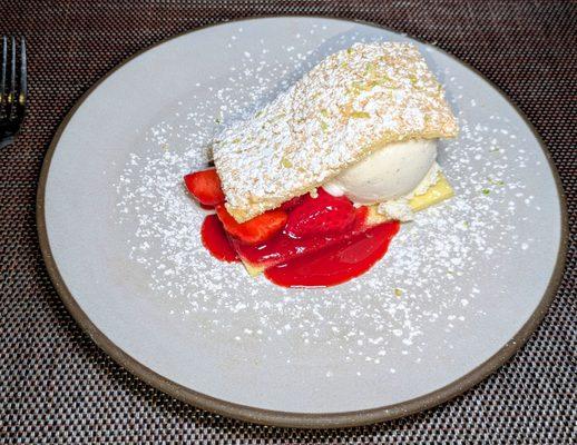 Ice cream from a $85 menu