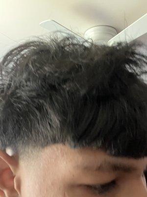 I tell him every time don't cut the front of my hair and bruh did this