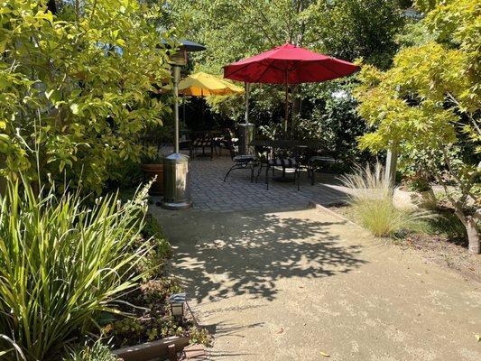 Patio seating - perfect weather during summer morning months (6/2022)