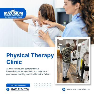 At MAX Rehab, our comprehensive Physiotherapy Services help you overcome pain, regain mobility, and live life to the fullest.