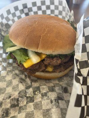 Double Werx burger, not bad at all.