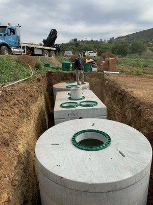 Installation of a Norweco TNT 960 1000 Gallon Per Day System.