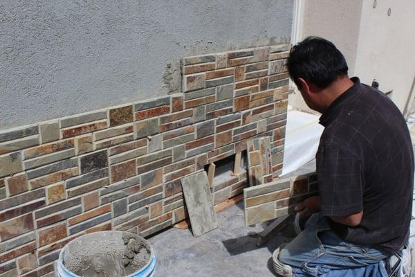 We do exterior tile work too!