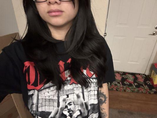 This is the length after GENE JUAREZ save my hair