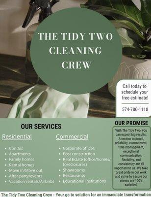 The Tidy Two Cleaning Crew