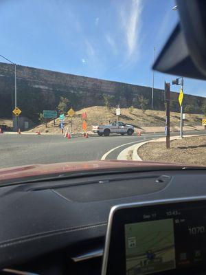 One onramp lane is closed