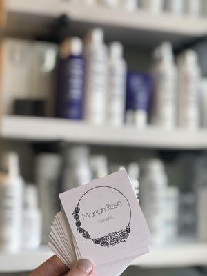 Business cards and products