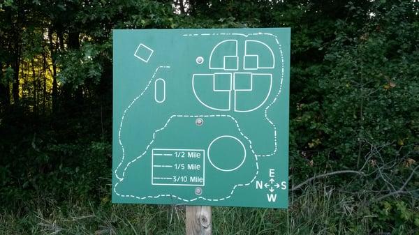 Path map - Duck Lake Pines Park - Highland Township, MI