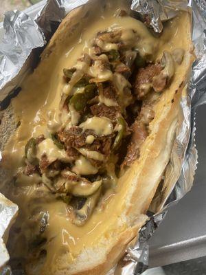 vegan cheesesteaks
our newest item on the menu: philly cheese with mushrooms, onions & peppers saute to perfection and our melted cheese