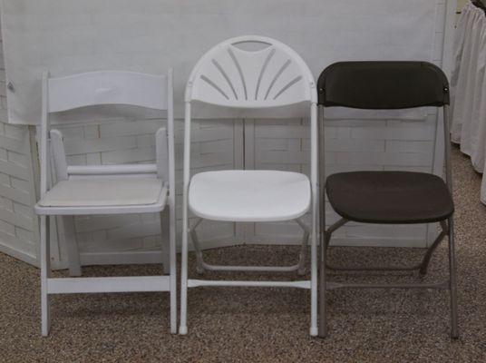 Chairs, 3 styles to choose from