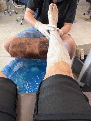 Great relaxing massage during my pedicure