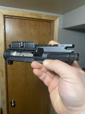 Left handed upper with the stainless bolt carrier.