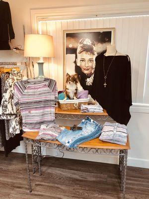 Sweet little Romeo loved this feature table!