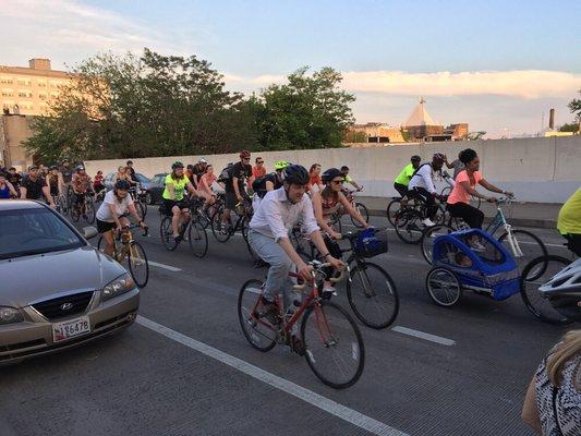 Awesome fun during Baltimore Bike Party!!