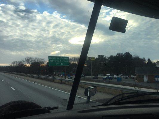 The first sign said Penn state underneath that said Dick-in-son University ... pretty scary with that out there