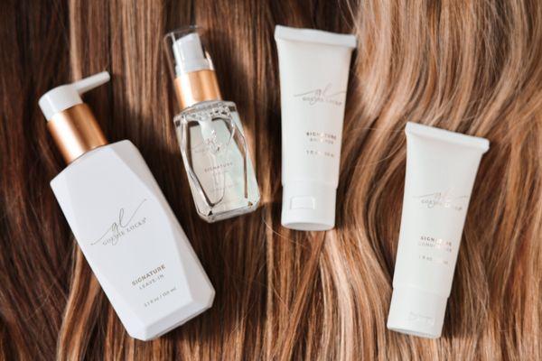 Keep your extensions soft, shiny, and healthy with Goldie Locks, available right here at Alexandra's on Second.